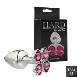 Plug de Metal M Com Pedra Variadas Trevo (HA139) -... - Sexy Shop BH