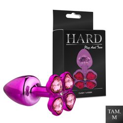 Plug de Metal M Com Pedra Variadas Trevo (HA139) -... - Sexy Shop BH