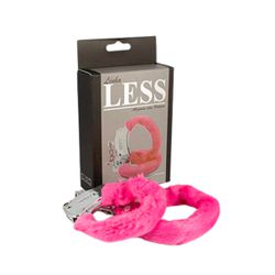 *Algema Less Cromada Com Pelúcia (HA141C) - Rosa -... - Sexy Shop BH