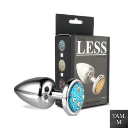 Plug de Plástico M Less Cromado Com Pedras Craveja... - Sexy Shop BH