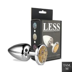 Plug de Plástico M Less Cromado Com Pedras Craveja... - Sexy Shop BH