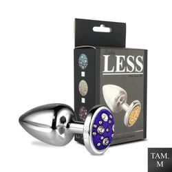 Plug de Plástico M Less Cromado Com Pedras Craveja... - Sexy Shop BH