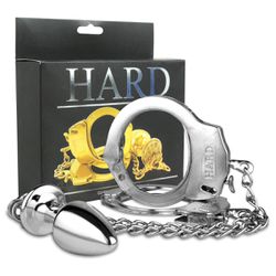Kit Algema e Plug Cravejado P (HA146) - Cromado - ... - Sexy Shop BH