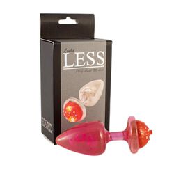Plug Less M Com Led (HA183) - Vermelho - 34845 - Sexy Shop BH