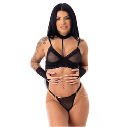 Conjunto Atraente (ID1126) - Preto - 38404 - Sexy Shop BH