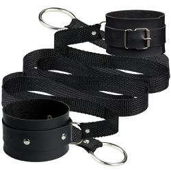 *Tornozeleira Com Tiras (L168) - Preto - 30250 - Sexy Shop BH