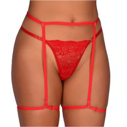 *Cinta Liga Sexy (LK115) - Vermelho - 31998 - Sexy Shop BH