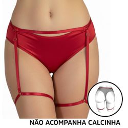 Cinta Liga Simples- (LS5123) - Vermelho - 39895 - Mais Sex