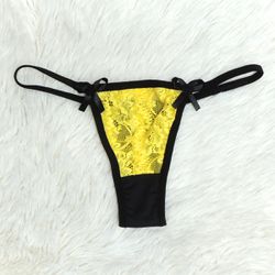 *Calcinha Aline (MAR0103) - amarelo c/ preto - 301... - Mais Sex