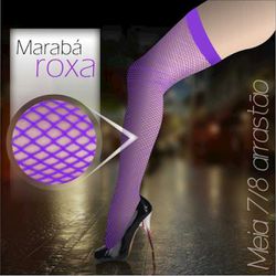 *Meia 7/8 Arrastão Marabá (MB001) - Roxo - 20446 - Sexy Shop BH