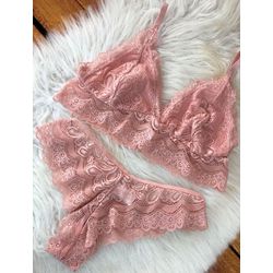 *Conjunto Fernanda (OD013) - Rosê - 32428 - Sexy Shop BH