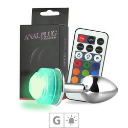 *Plug Metálico Com Controle de Led G VP (PL084) -... - Sexy Shop BH
