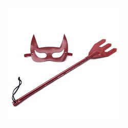 Kit Diabinha Tridente e Máscara (SF906) - Vermelh... - Sexy Shop BH