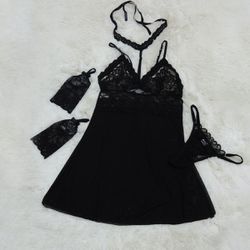 *Camisola em Tule Segredo da Paixão (SP613) - Pret... - Sexy Shop BH