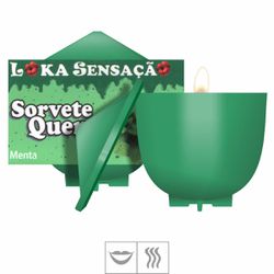 Vela Beijável Sorvete Quente 25g (ST148) - Menta -... - Sexy Shop BH