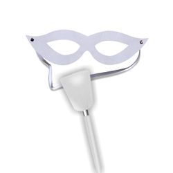 Kit Tiazinha Máscara e Chibata (ST203) - Branco -... - Sexy Shop BH