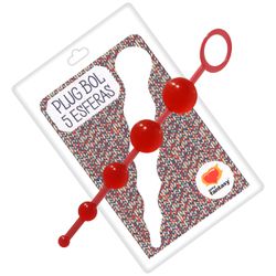 Plug Bol Com 5 Esferas 15cm SF (EL005-ST630) - V... - Sexy Shop BH