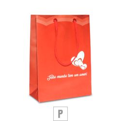 Sacola Para Presente Pequena 21x7cm (ST666) - Verm... - Sexy Shop BH