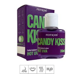 Calda Beijável Hot Candy Kiss 35ml - (ST958) - Uva... - Mais Sex