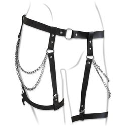 *Cinta Liga Com Corrente Harness 50 Tons (T013) - ... - Sexy Shop BH
