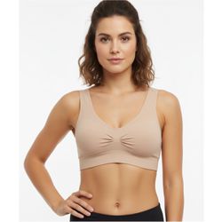 Top Sem Costura Slin Up (TP5501) - Bege - 39901 - Mais Sex