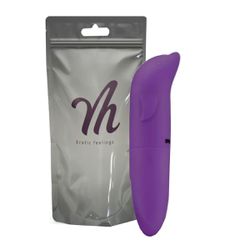Vibrador Ponto G Aveludado Golfinho (VM006) - Roxo... - Sexy Shop BH
