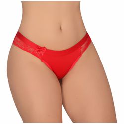 *Calcinha Com Renda (WI1710) - Vermelho - 25083 - Sexy Shop BH