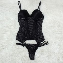 *Espartilho Poa (CF508) - Preto - 28354 - Sexy Shop BH
