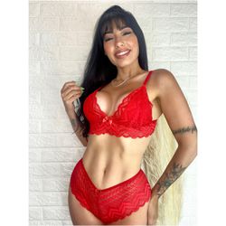 Conjunto Cindy (DR4506) - Vermelho - 31700 - Sexy Shop BH