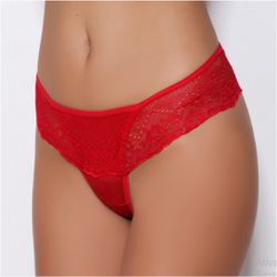 Calcinha Fio Laços (DR871) - Vermelho - 31735 - Sexy Shop BH