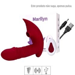 Estimulador Recarregável Marilyn VP (ES033) - Verm... - Mais Sex