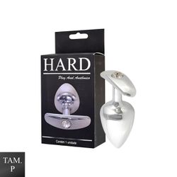Plug Metálico P Anatômico (HA138). - Cromado - 347... - Sexy Shop BH