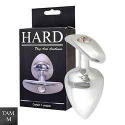 Plug Metálico M Anatômicoa (HA140). - Cromado - 34... - Sexy Shop BH