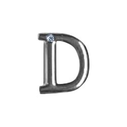 Letras Para Personalização Cromada (HA180C). - D -... - Sexy Shop BH