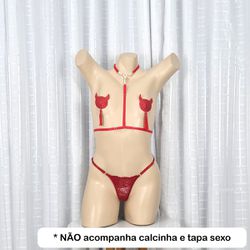 Strapy Com Pérola (LG001) - Vermelho - 33362 - Sexy Shop BH
