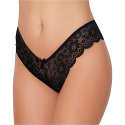 *Calcinha Raquel (MAR0123) - Preto - 30487 - Sexy Shop BH