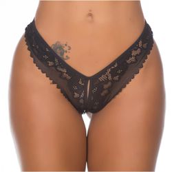 Calcinha Erótika (PS6076) - Preto - 28139 - Sexy Shop BH