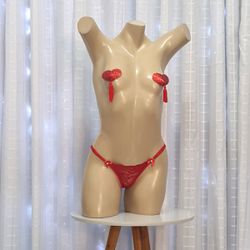 Calcinha Elisa Íntima Delas (ID671-ST866) - Vermel... - Sexy Shop BH
