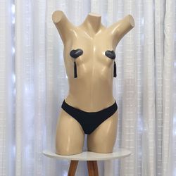 Calcinha Fio Duplo Íntima Delas (ST868) - Preto - ... - Sexy Shop BH