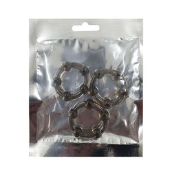Kit 3 Anéis Peniano SI (7308) - Preto - 32938 - SS Discreta