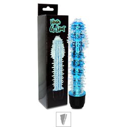 Vibrador Com Capa e Cerdas SI - (5086-ST337) - Az... - SS Discreta