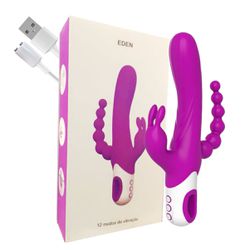 Vibrador De Ponto G Eden SI (7391) - Magenta - 36... - SS Discreta