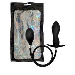 Plug Silicone Inflável SI (9253) - Preto - 39542 - Sex Shop Ouvidor