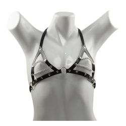 *Top Dominatrixxx Com Correntes (DX1405) - Preto -... - SS Discreta