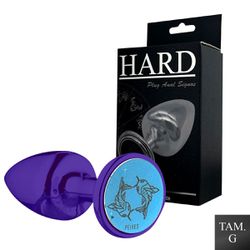 Plug Metálico G Signos Peixes (HA164PX) - Lilás - ... - Sex Shop Ouvidor