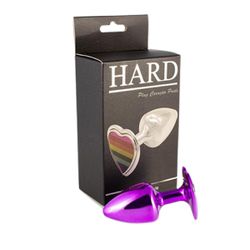 Plug Metálico Pride Coração (HA181). - Lilás - 348... - Sex Shop Ouvidor