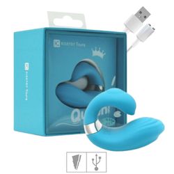 Massageador Recarregável Queeni (KT014) - Azul - 3... - SS Discreta