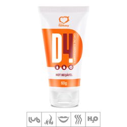 Lubrificante Beijável D4 60g (ST794) - Hot Laranja... - SS Discreta