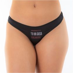 Calcinha Frase (PS6083) - Preto - 26693 - Sex Shop Ouvidor