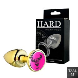 Plug Metálico M Signos Touro (HA163TO) - Dourado -... - SS Discreta
